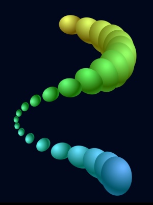 Animated wave of balls